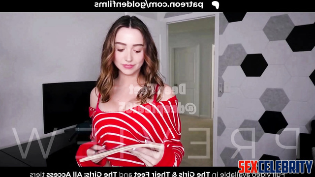 AI Zeynep Bastik - Stepsister Roleplay (Footjob, Titsjob and Fuck)