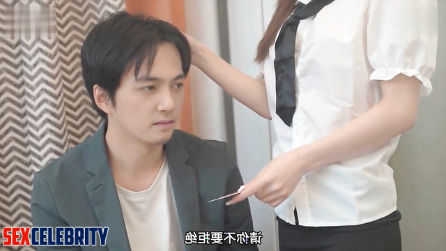 Ai Fan Bingbing (范冰冰 假色情片) closed her eyes and surrendered to the process