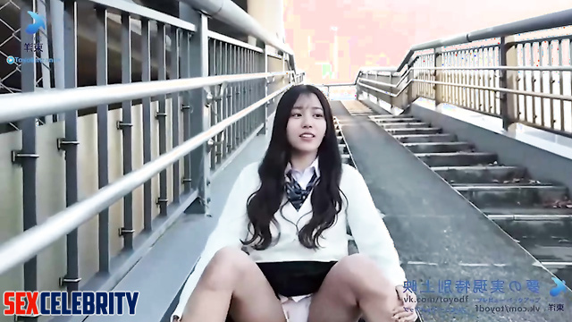 Deepfake Hikaru Morita - Showed panties on the street 森田ひかる