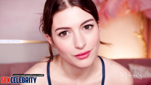 POV you get jerk off instructions from hot Anne Hathaway fake