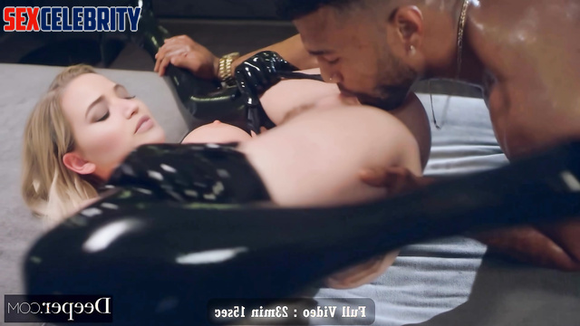 Big black cock pleases mistress Jennifer Lawrence well fakeapp