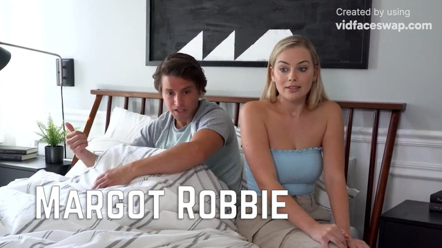 I Fuck My StepSister AI Margot Robbie And She Makes Me Cum Inside Her Pussy