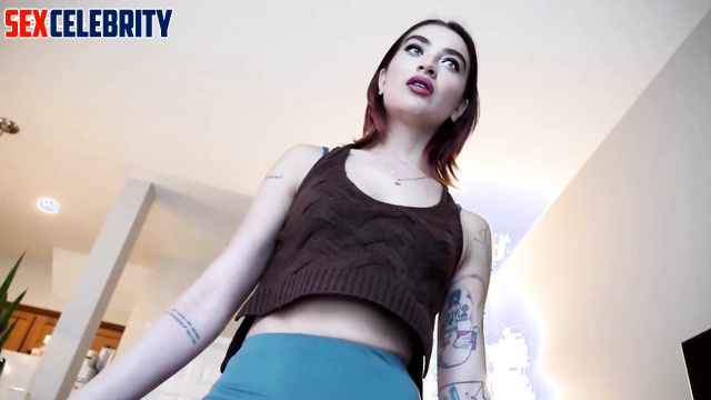 Naked lady under hypnosis is going to make footjob, Sabrina Carpenter ai