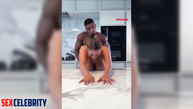 Busty slut fucks in the ass with a black dick - Scarlett Johansson fake