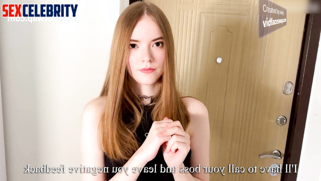 Deepfake Anya Taylor-Joy as the Courier Girl Apologized for the Long Delivery