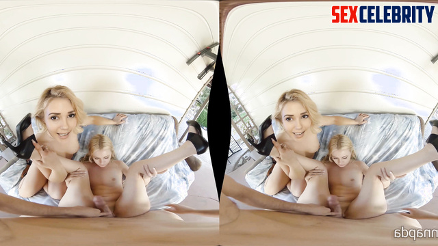 Alanah Pearce & Elyse Willems deepfake VR compete for your cock by taking turns fucking