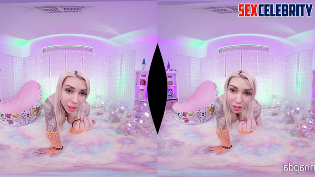 Alanah Pearce fakeapp POV VR in heels and fishnets is waiting for your cock in her anal