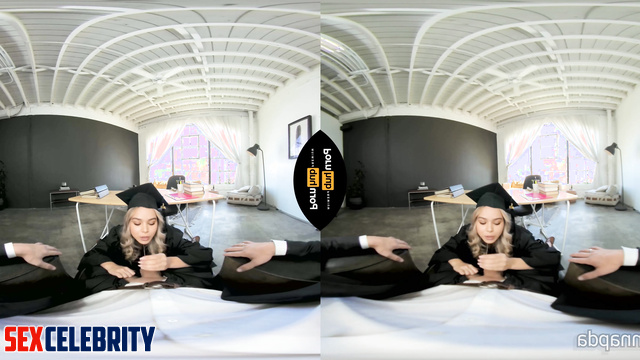 Graduate Hailee Steinfeld fake POV VR celebrates graduation with hot sex