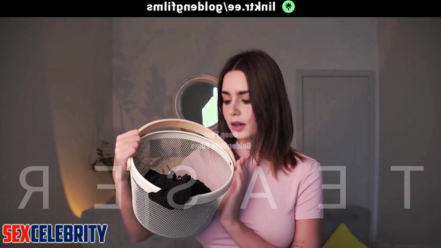 Lily Collins - These Bodystockings and my Voice will Make You Cum, fakeapp