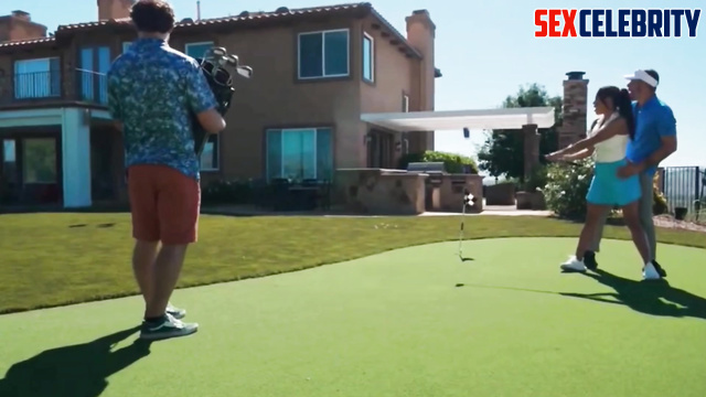 AI Jackie Guerrido gets golf lessons squirting and anal