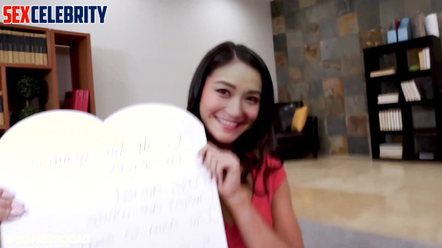 She can't live without his sweaty balls, fake Karen Fukuhara (福原 かれん ポルノ)