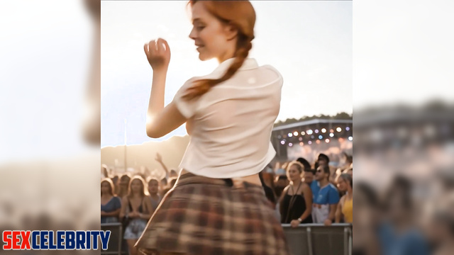 Sophia Lillis gets horny at the outdoor music festival (Fake Porn)