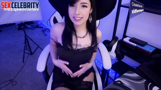A.I. Pokimane witch girl JOI COUNTDOWN - Cum on my costume