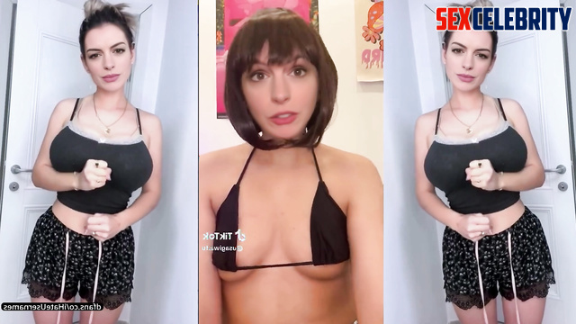 Bitch with a narrow waist and big tits wants you, ai Anne Hathaway