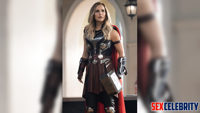 Blonde jumping naked and having fun / Natalie Portman solo ai scene