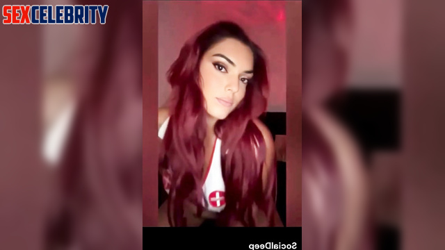 If you wanted sexy nurse Kendall Jenner to show you JOI - take a look real fake
