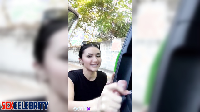 Hot AI Latina Penelope Menchaca having sex in the parking lot